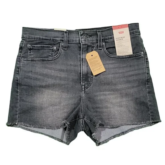 Levis Womens High Rise Shorts Sz 30 - Picture 2 of 6
